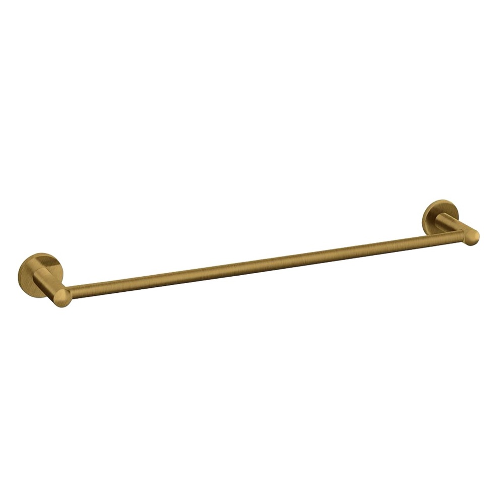 Pottery Barn Brushed Brass Towel Bar - Warm Gold Finish